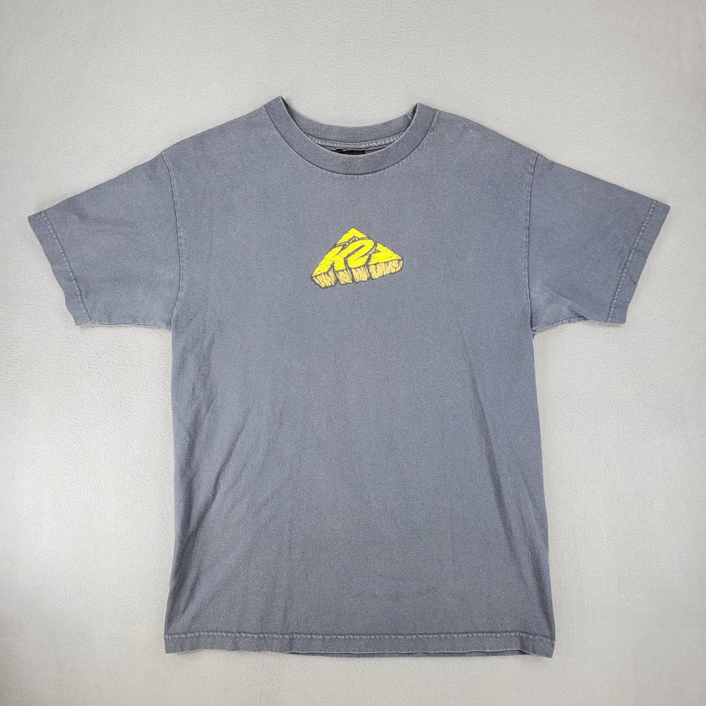 K2 Graphic T-Shirt Mens M Gray Vintage Made in USA Skateboard Snowboard Tee